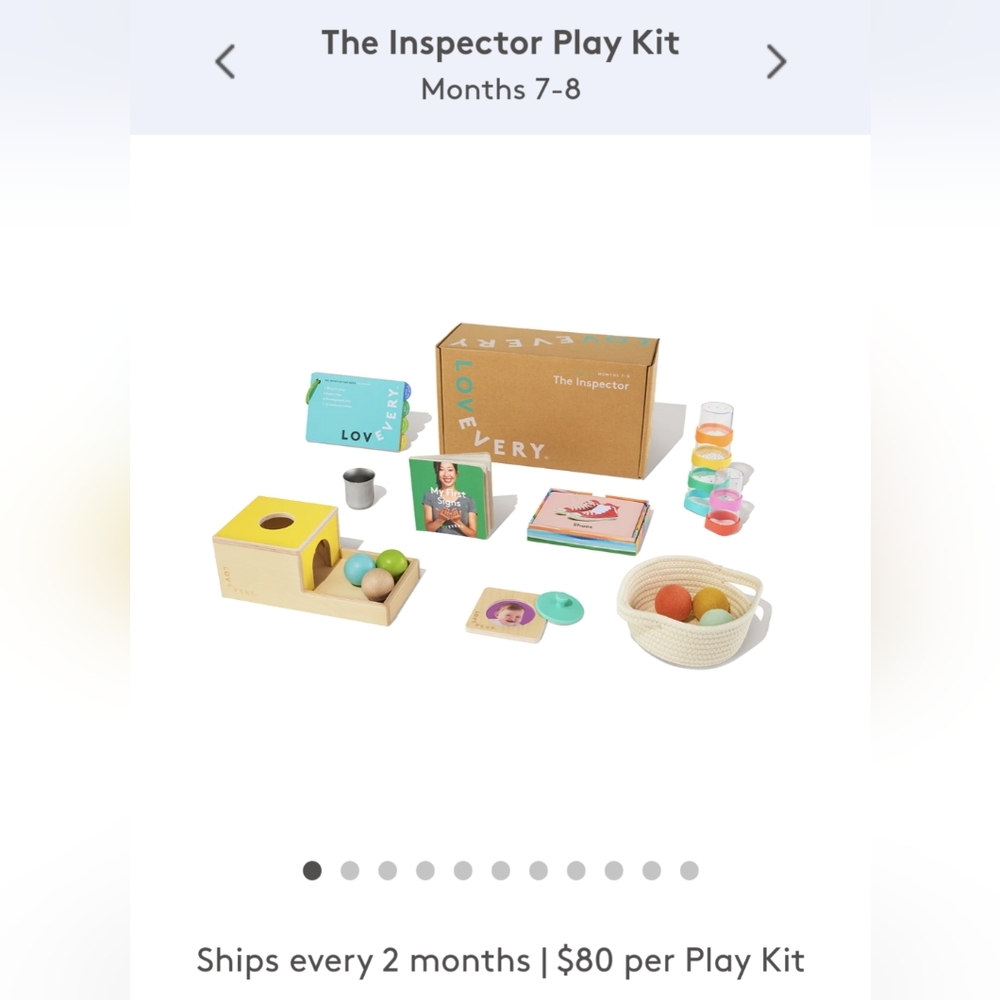Lovevery play kit 7-8mo (the inspector)